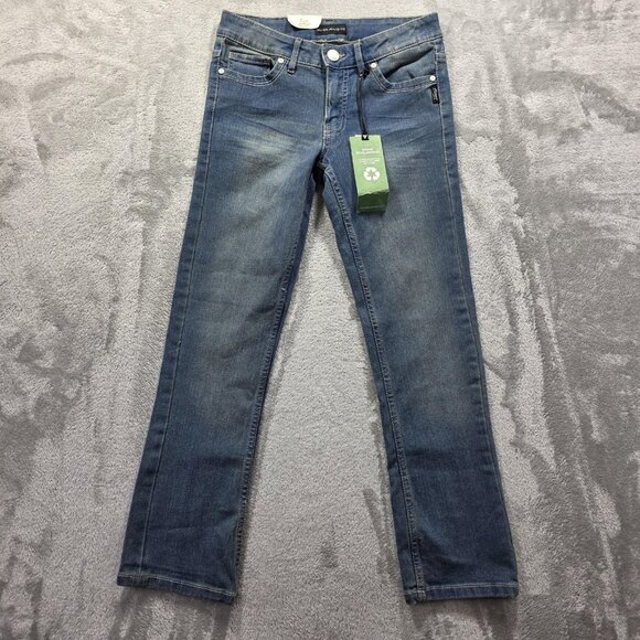 Silver Jeans Co Tammy Jeans Girls 8 Medium Wash Slim Boot Cut Eco-Friendly Denim - Picture 1 of 14